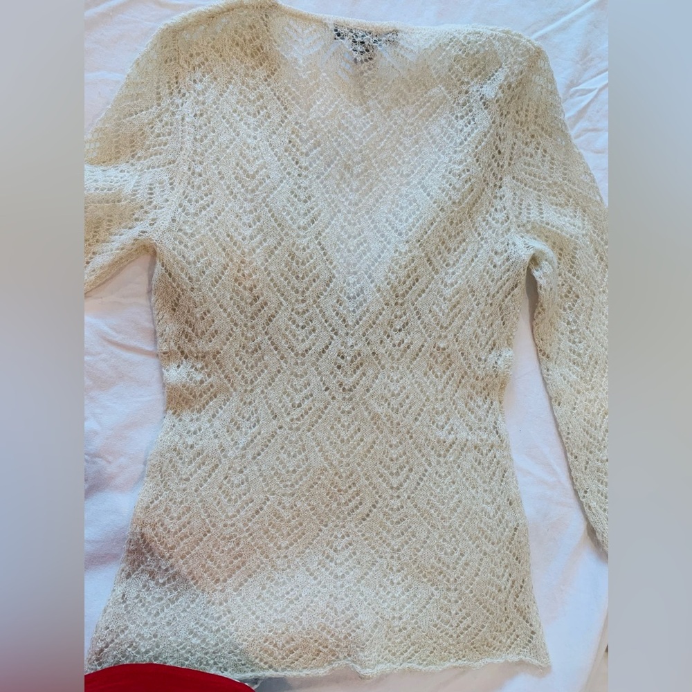 Heart Moon Star mohair/nylon/acrylic/lurex Sweater - Picture 5 of 7